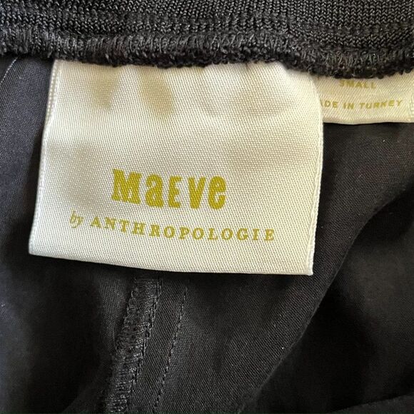 Anthropologie Maeve Cicerone Black Joggers Pants Retail $128  Women's Size Small - Picture 3 of 5